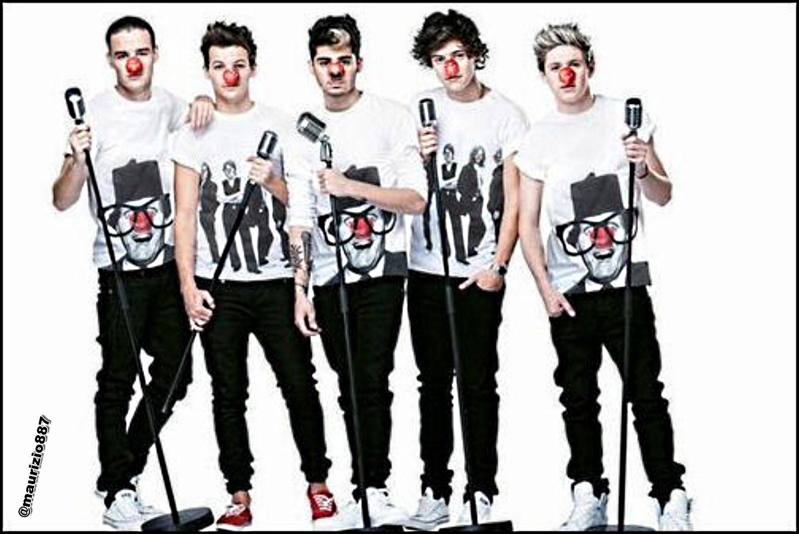 one direction-red nose